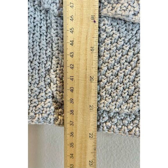 Boden Lightweight Chunky Knit Gray Cottagecore Cardigan Sweater Women's 8US - Picture 7 of 9